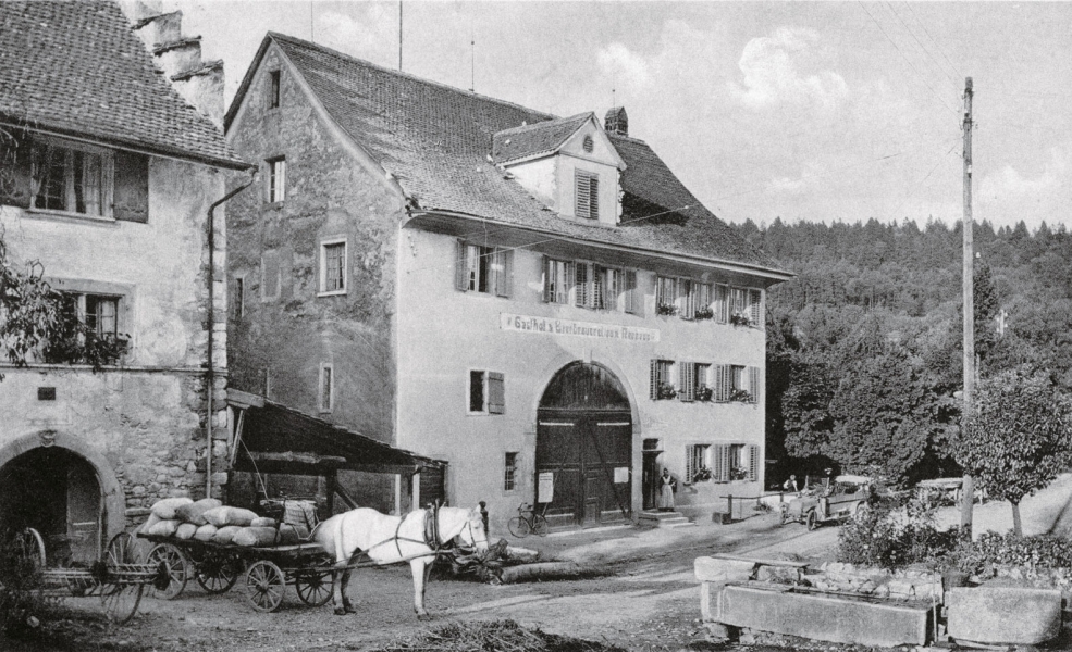 Die Mühle Otelfingen auf einem historischen Bild